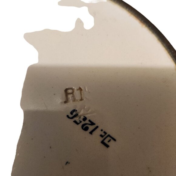 Vintage Porcelain Trivet With Hand-Painted Floral Design 6.5 Inches Antique Look - Picture 2 of 5